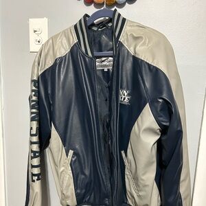 Vintage Penn state leather jacket